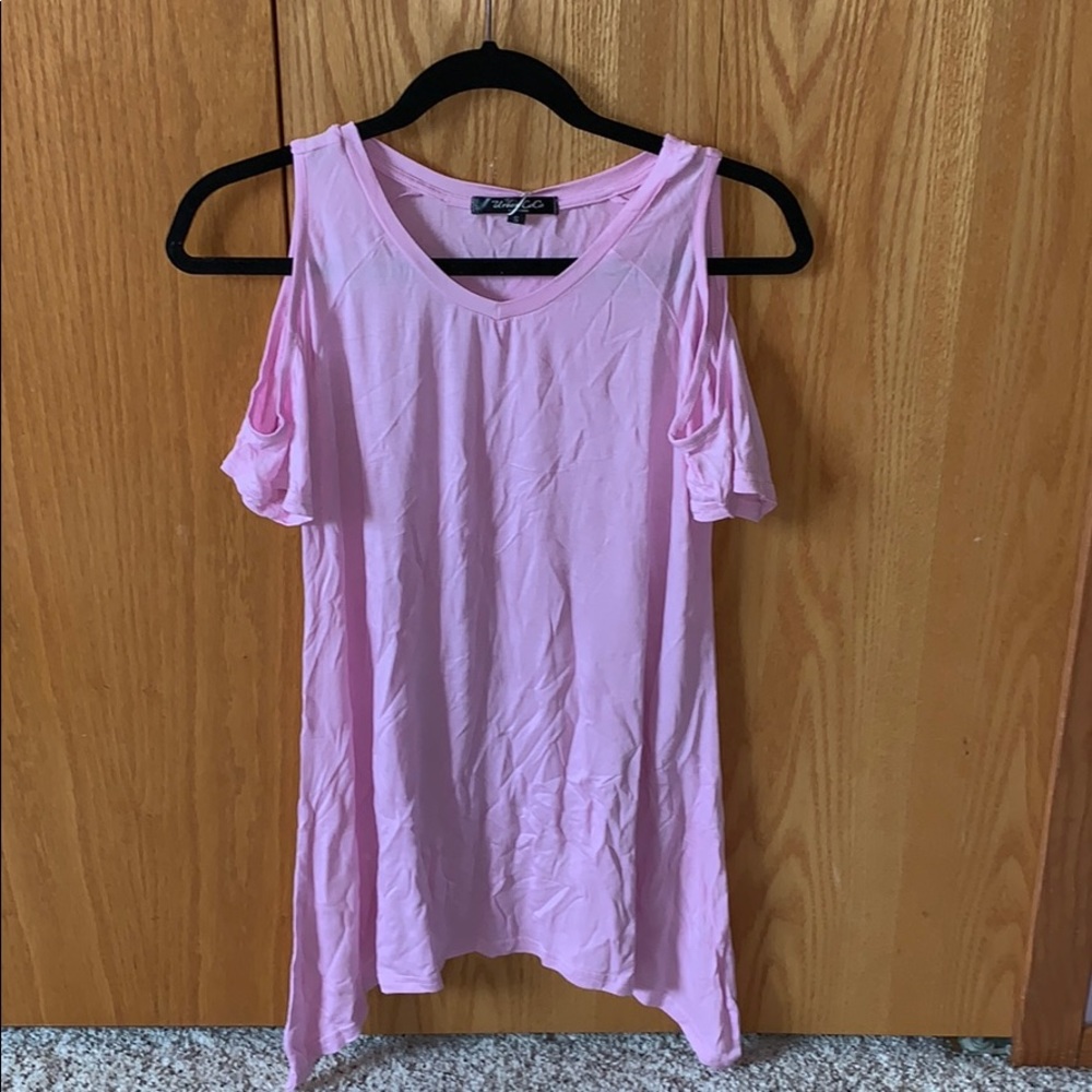 Cold shoulder t shirt